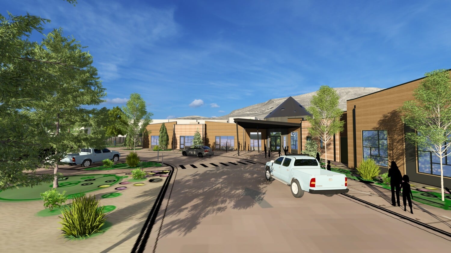 Community Supports - Rendering of the Early Childcare Center being built in Avon