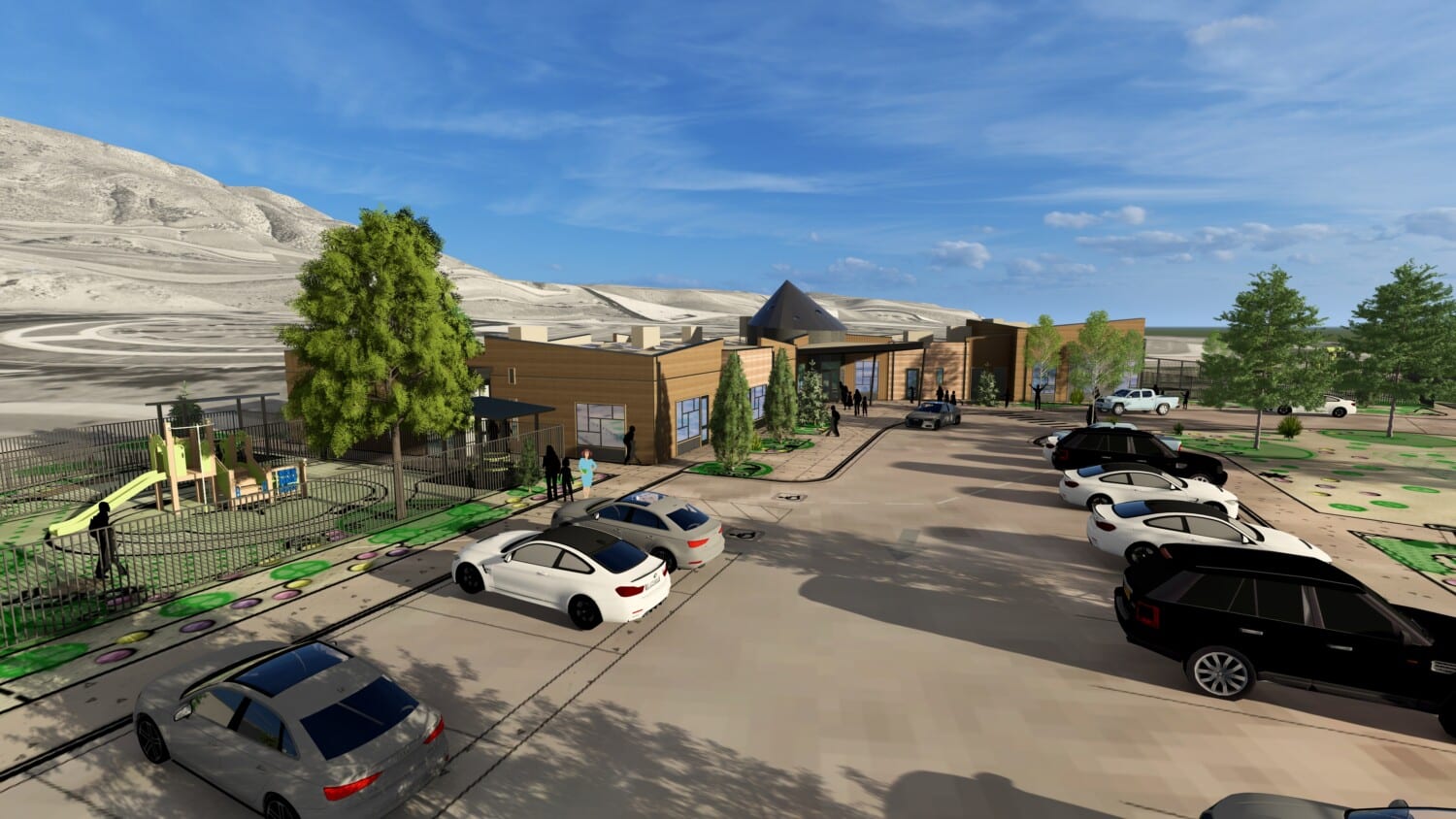 Rendering of proposed childcare facility in Avon.